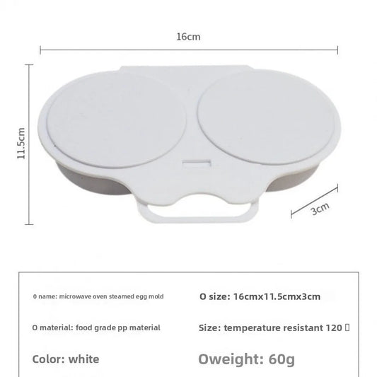 Food Grades Plastic Microwave Cooking Eggs Steamer Convenient