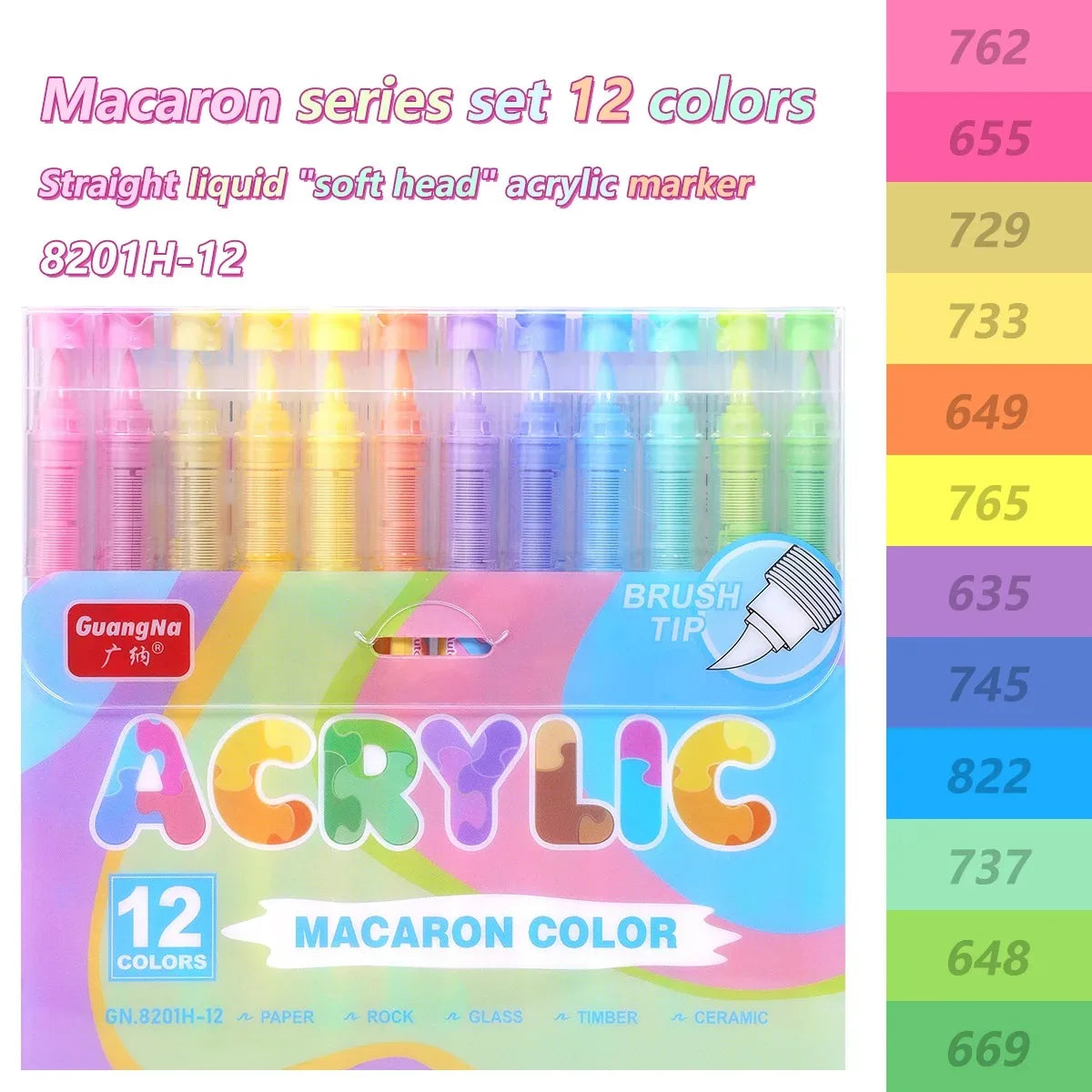 Guangna 12/360/408 Colors Acrylic Paint Pen Markers Acrylic