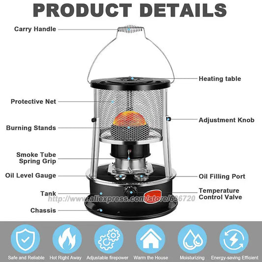 Kerosine Heaters Stove Heater Indoor Use Camping Kerosine