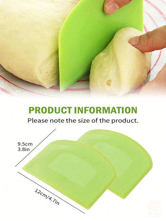 2pcs Dough Scraper Bowl Food-Safe Plastic Dough Cutter