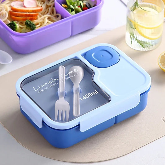 Lunch Box Office Bento Box Fork Spoon Microwave