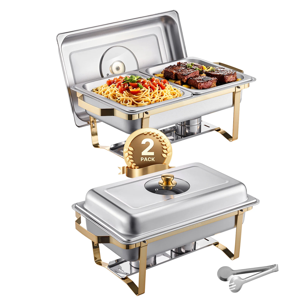 Succebuy Qt Pack Chafing Dish Buffet Stainless Steel