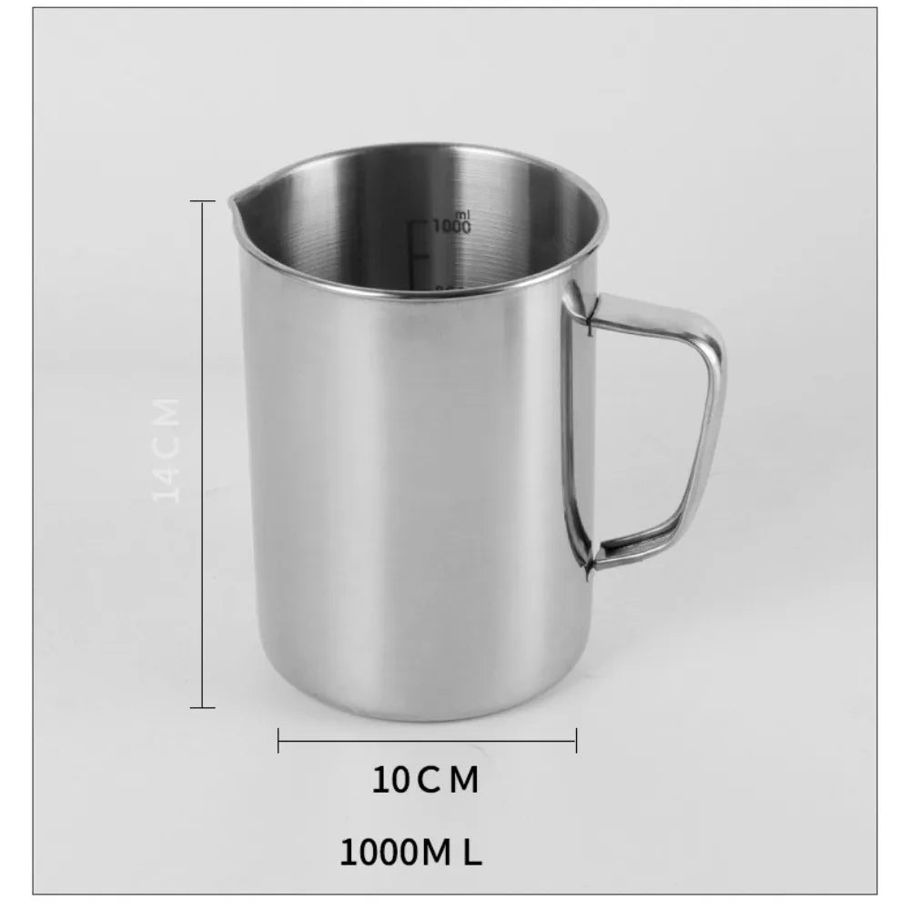 Stainless Steel Laboratory Beaker Graduated 500ml Measuring Cups