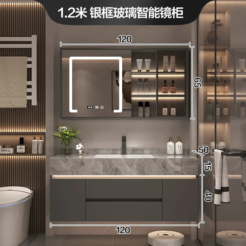 Paper Drawers Bathroom Cabinet Organizer Storage Mirror Toilet
