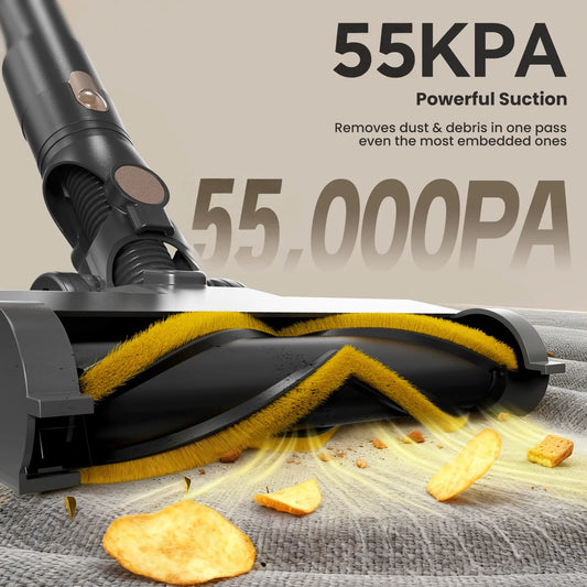 Lamzien V8max Cordless Vacuum Cleaner 55000pa/45min Runtime