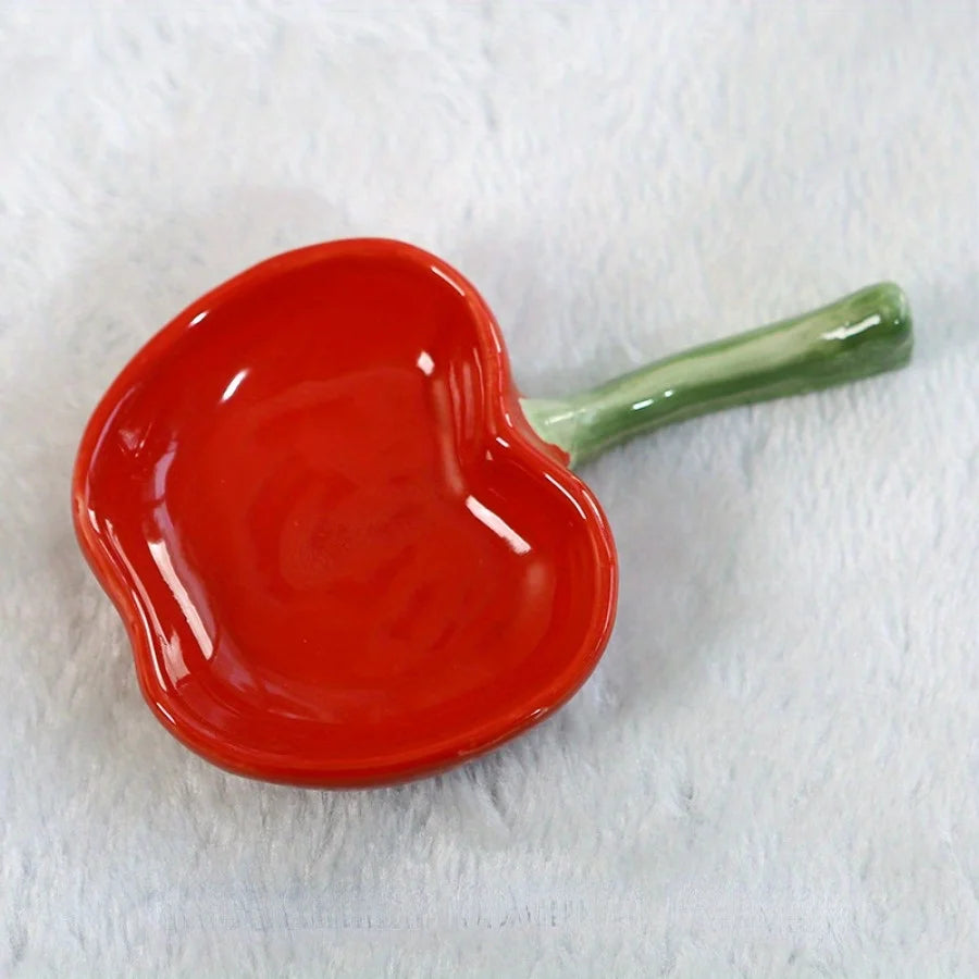 1pc Ins Style Cutlery Cute Ceramic Small Dish