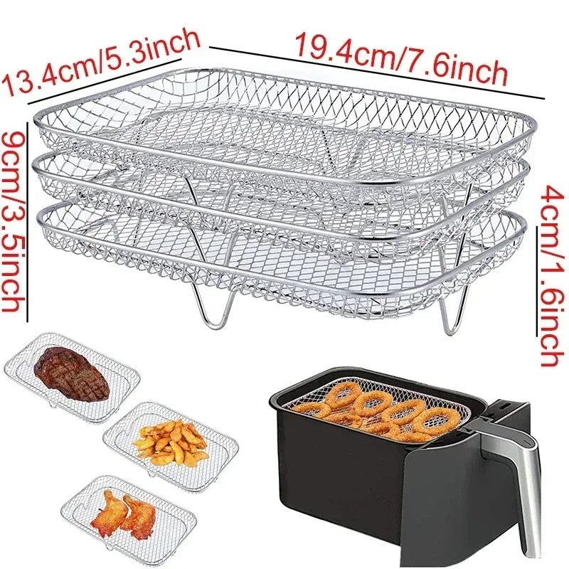 Square/Round/Rectangle Oven Grill Racks Multi-Layer Detachable