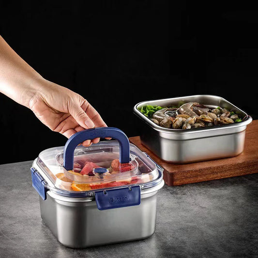 Stainless Steel Meal Prep Container Lid Airtight Bento