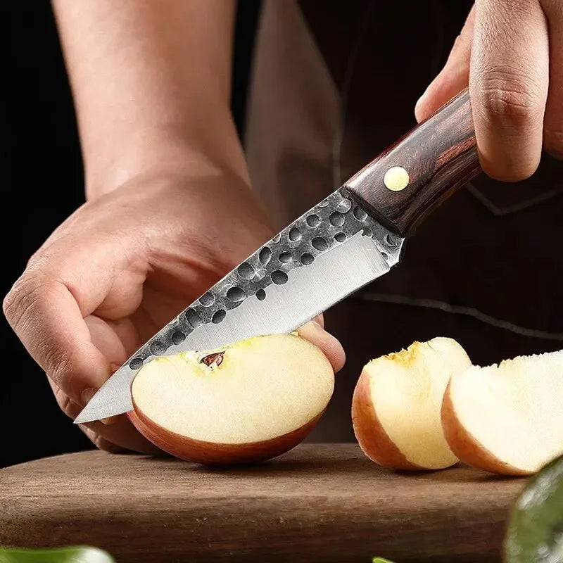 Meat Cleaver Boning Knife Forging Stainless Steel Wooden