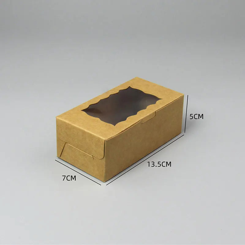 20pcs Cake Carriers Square Box Lid White Bread