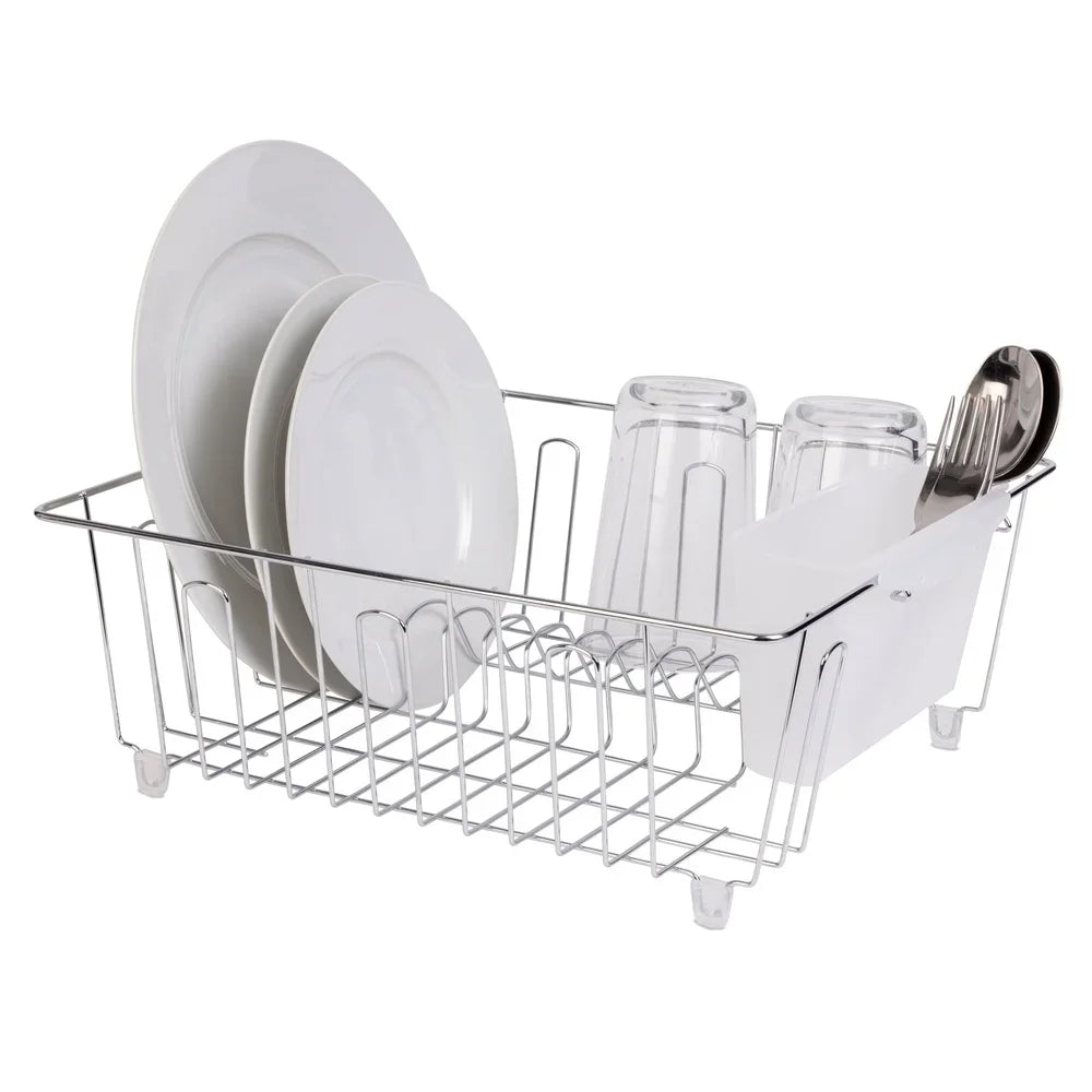 Small Wire Dish Rack Organizer Cutlery Cup Compact