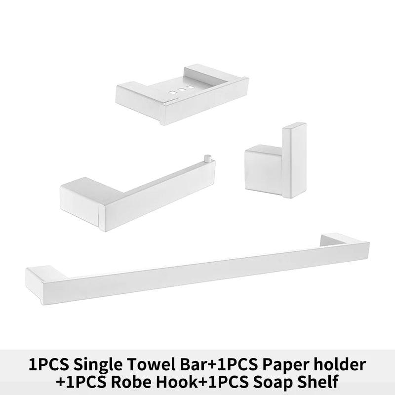 Bathroom Hardware White Wall Mounted Toilet Roll Paper