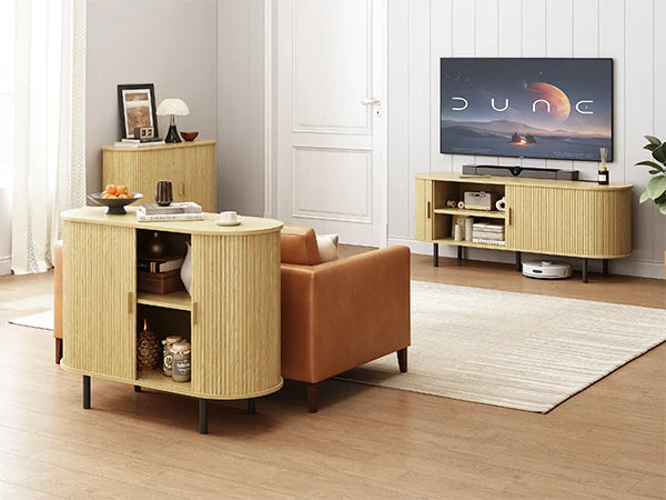 55 Sideboard Buffet Cabinet Storage Cabinet Adjustable Shelf