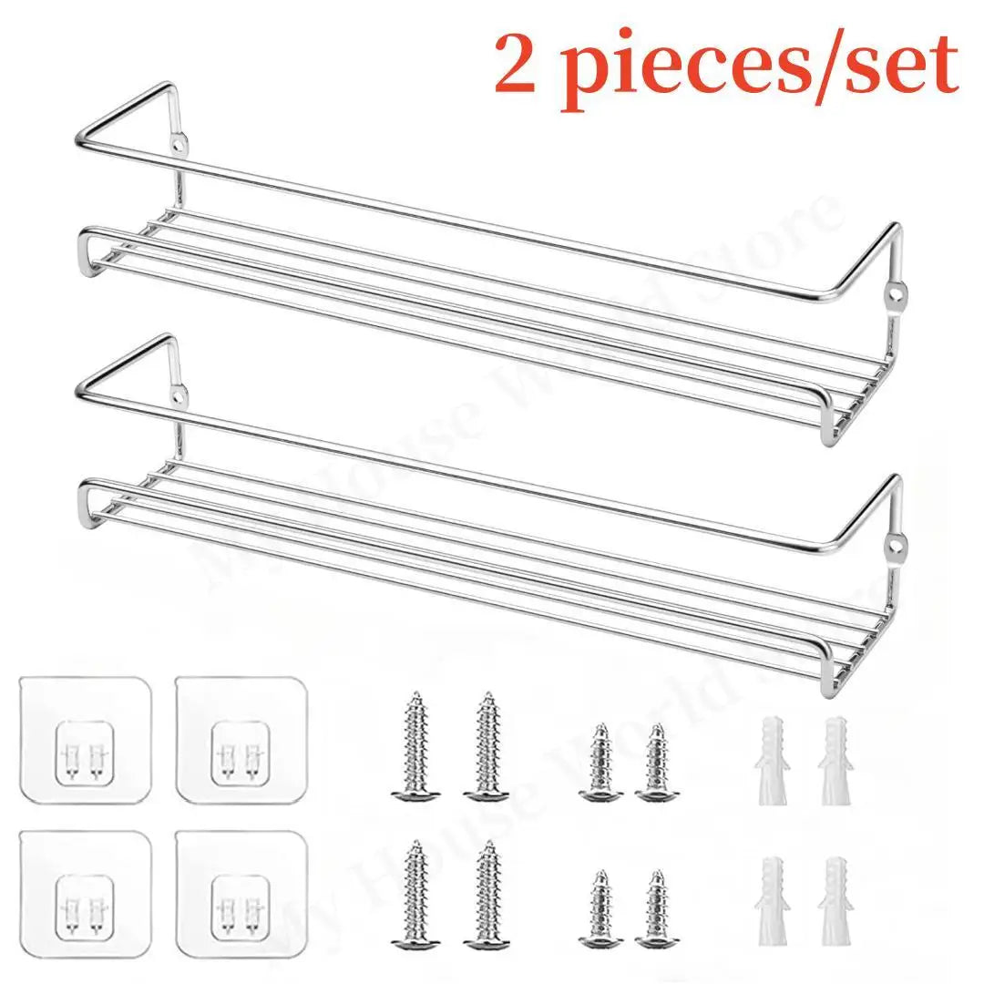 Organizer Metal Hanging Spice Racks Restaurant Wall-Mounted