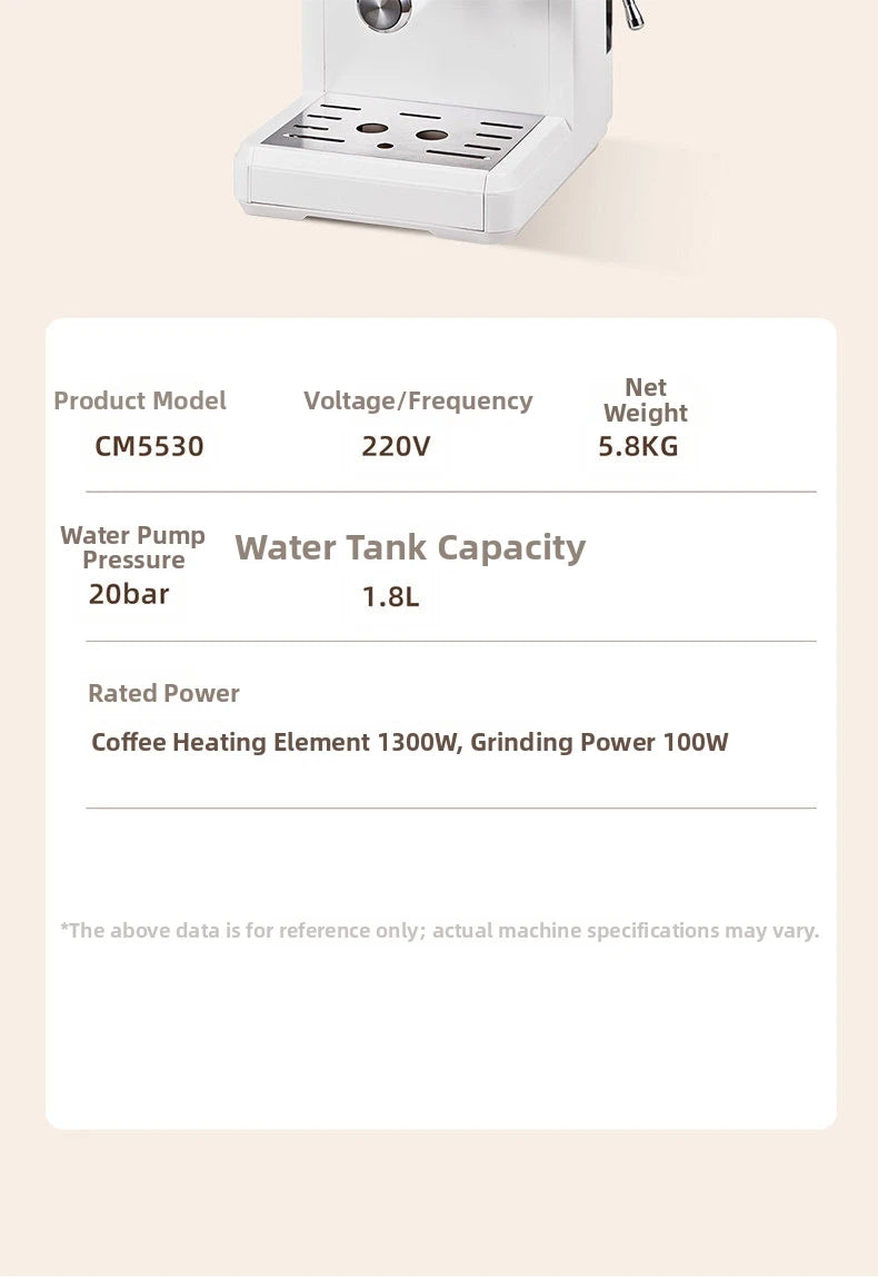 2-In-1 Cold & Coffee Maker Built-In Grinder &
