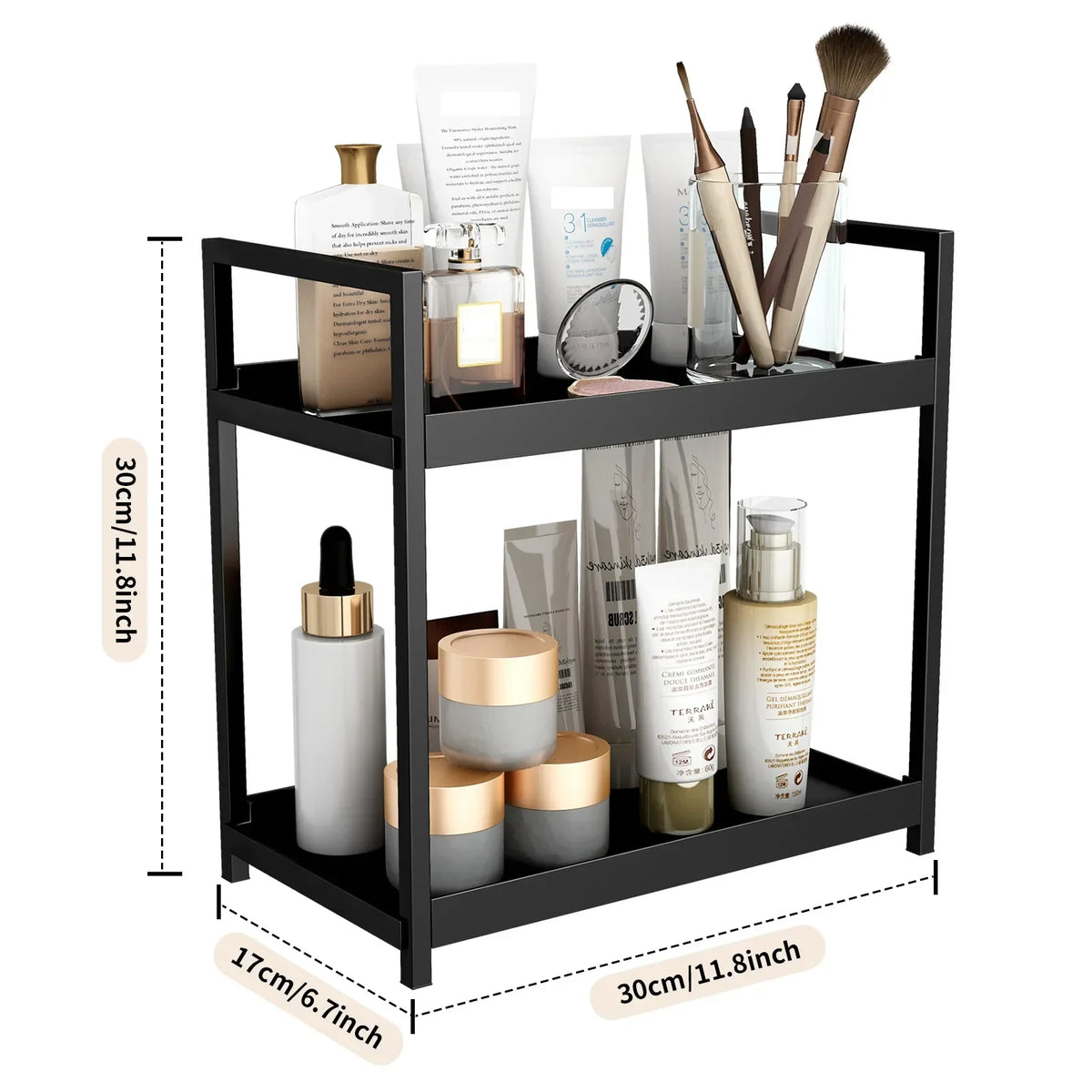Tier Under Sink Organizer Sliding Cabinet Basket Organizer