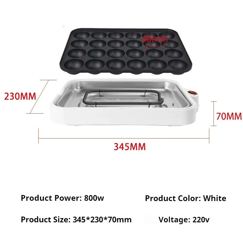 220v Chibi Maruko Baking Machine Electric Takoyaki Maker