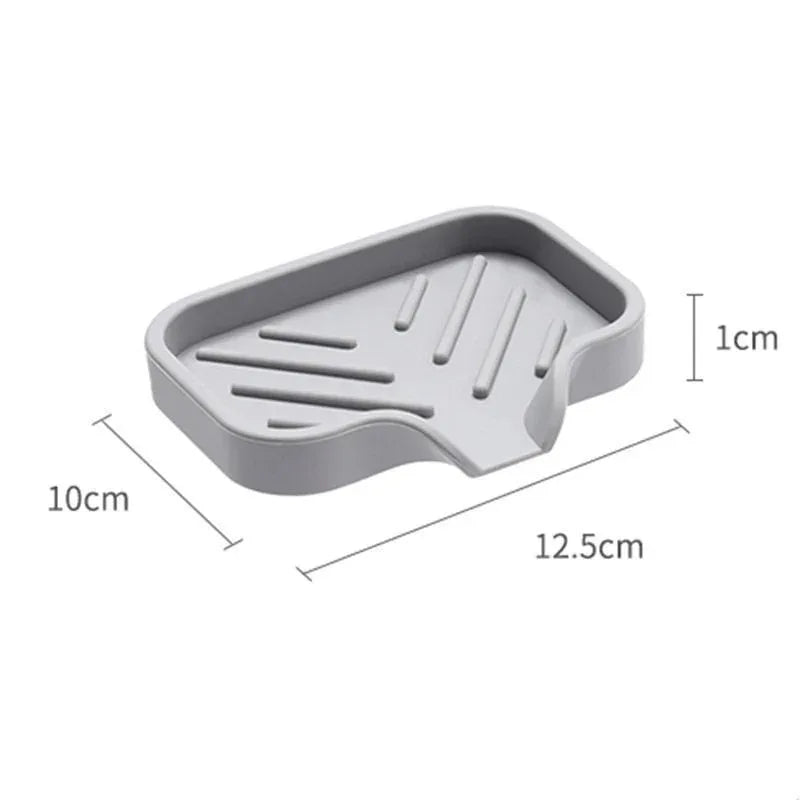 Sink Silicone Tray Drain Soap Sponge Storage Holder