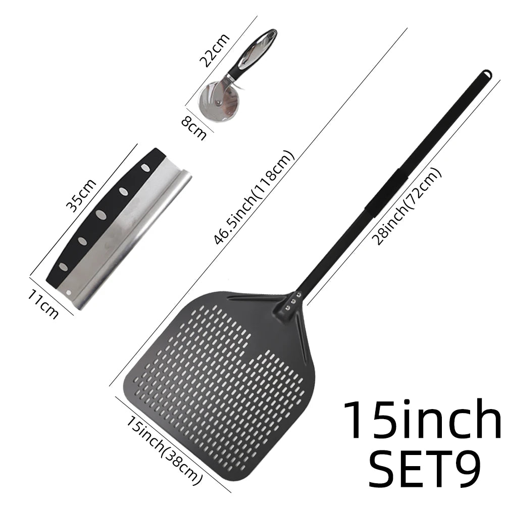 15 16 Inch Big Pizza Peel Perforated Shovel