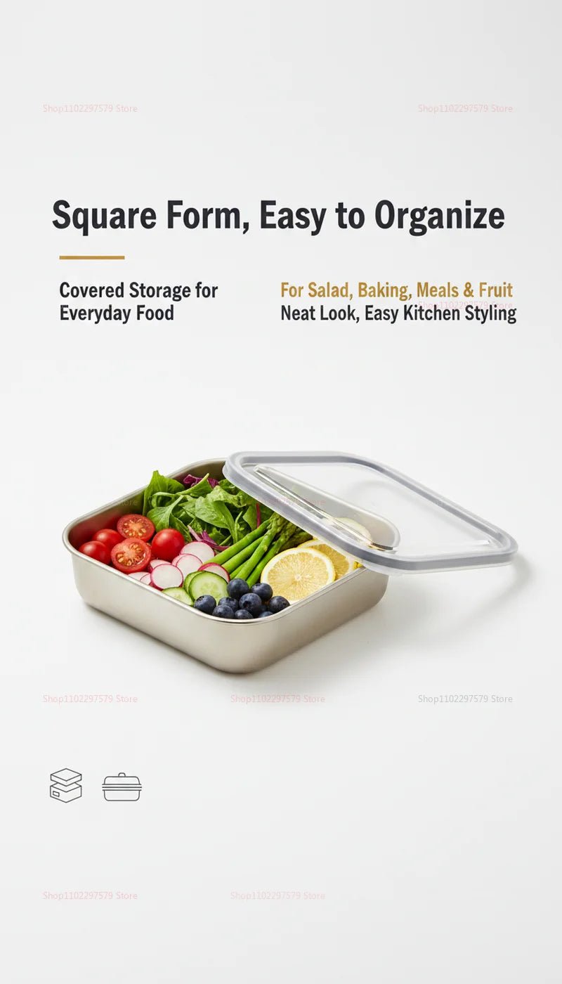 Stainless Steel Plate Lid Food Grade Thickened Food
