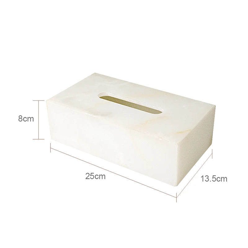 White Onyx Natural Marble Bathroom Luxury Soap Dispenser