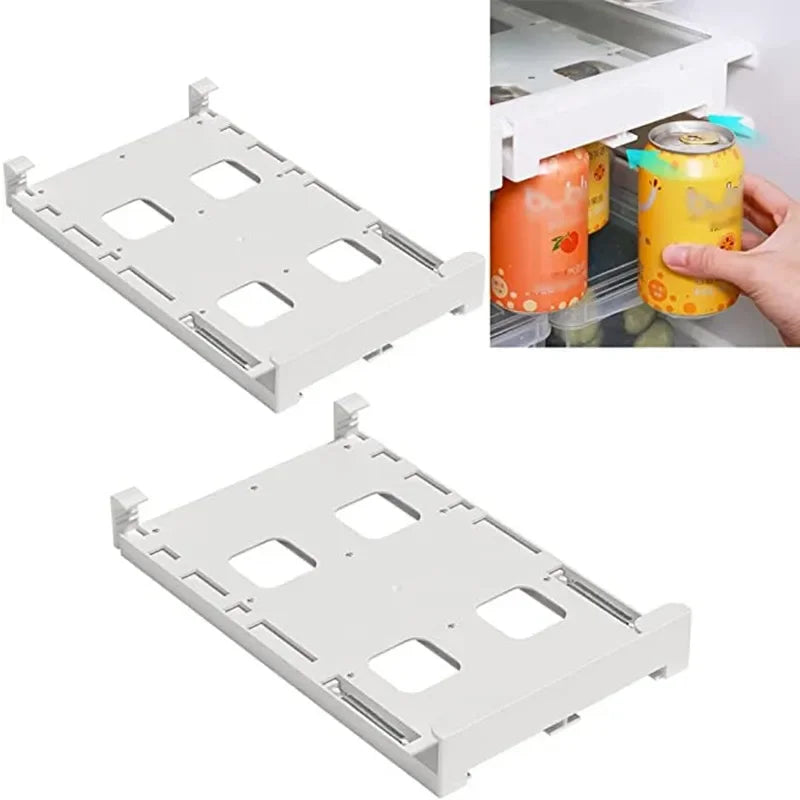 Refrigerator Storage Box Organizer Can Space-Saving Organizer Can
