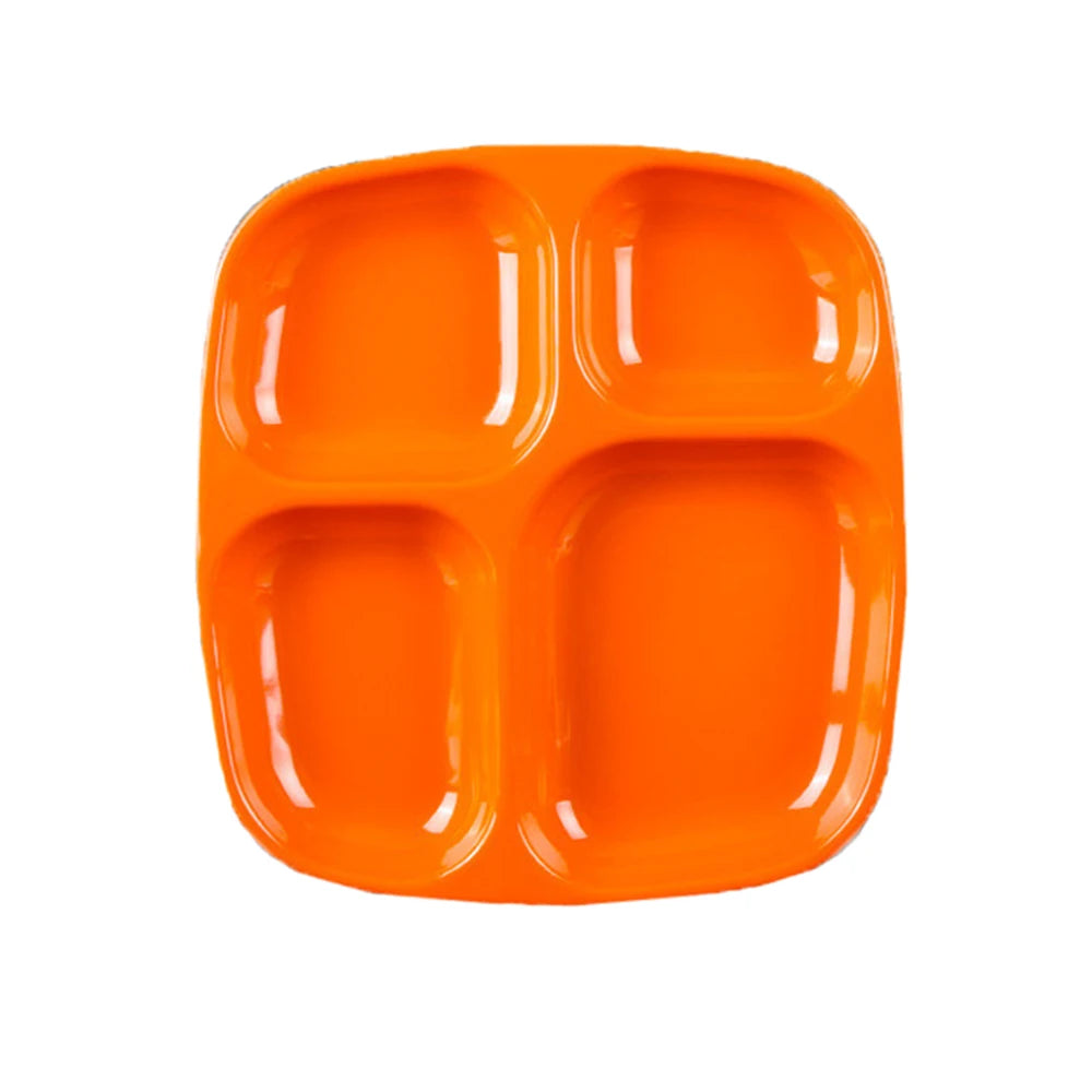 Divided Dish Diet Thickened Divided Dinner Tray Four-Grid