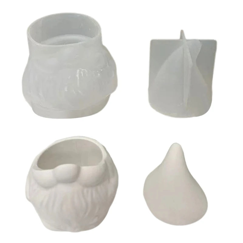 Santa Storage Jar Mould Jewelry Silicone Mold Gypsum