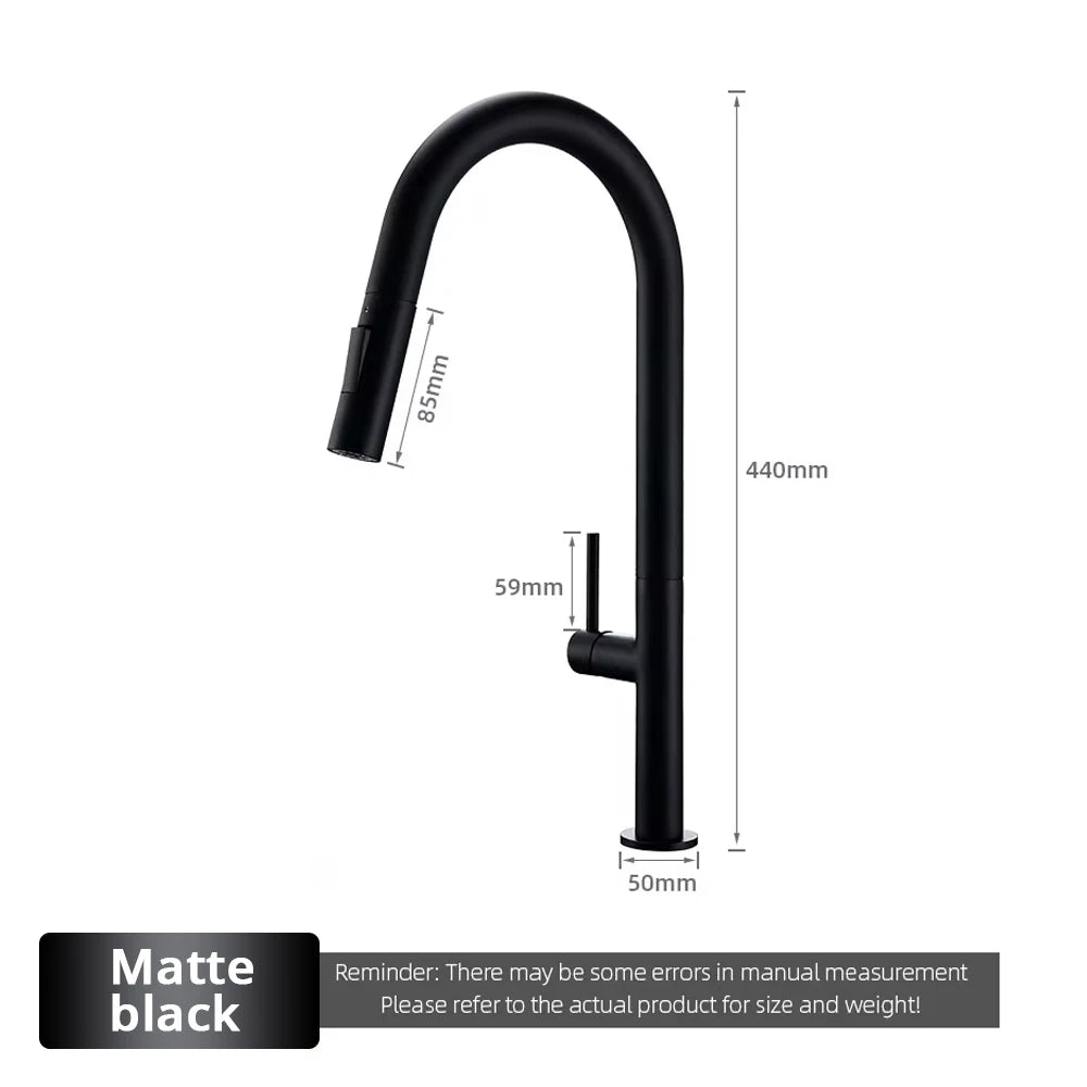 Brushed Rose Gold Faucet Pull Down Sprayer Handle