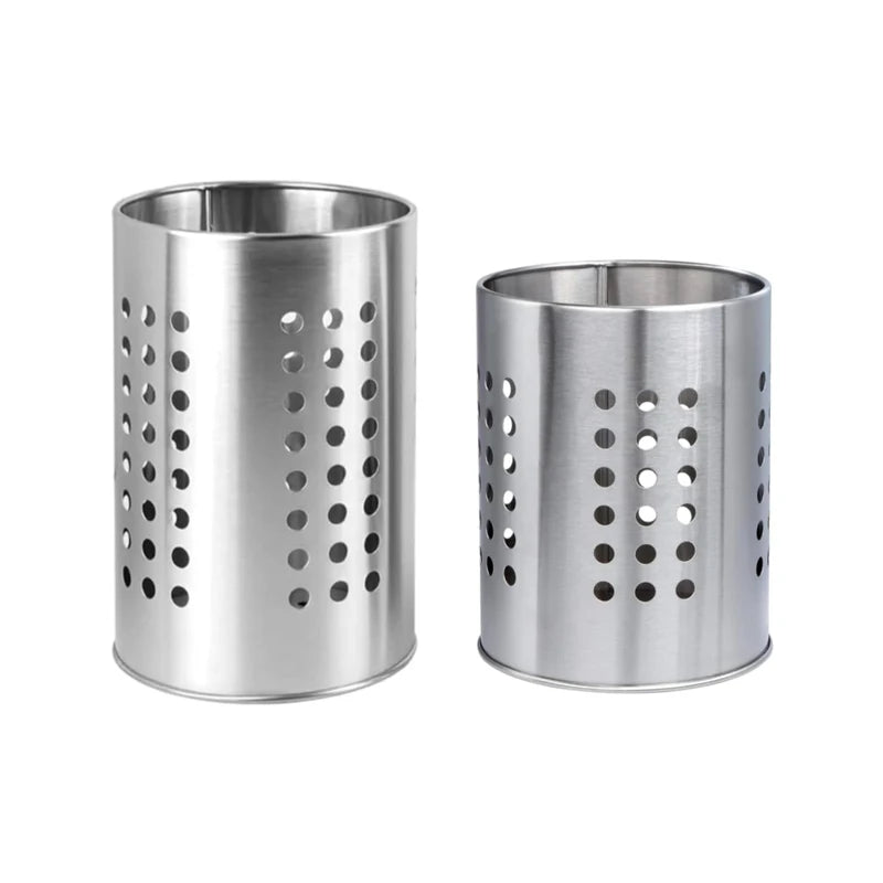2pcs Stainless Steel Cutlery Holder Utensil Organizer Cooking