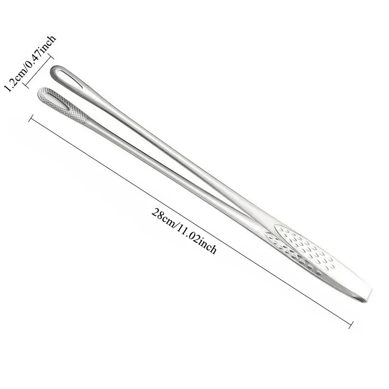 Food Tongs 304 Stainless Steel Barbecue Tongs Clip
