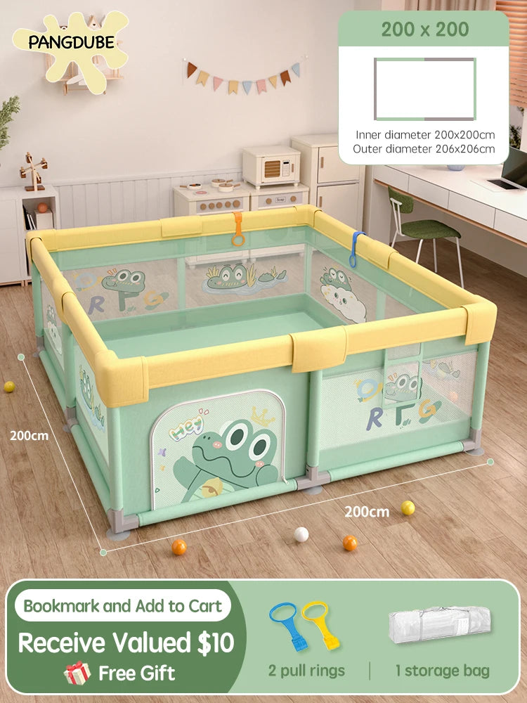 Pangdube Crocodile Baby Play Fence Storage Bag &
