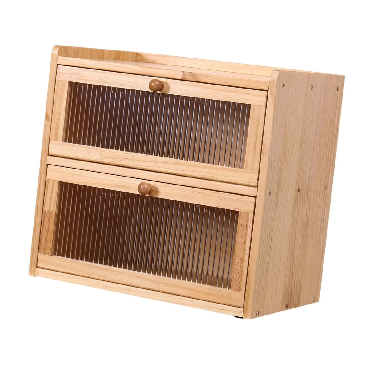 Bread Box Countertop Layer Unique Gift Flip Lid