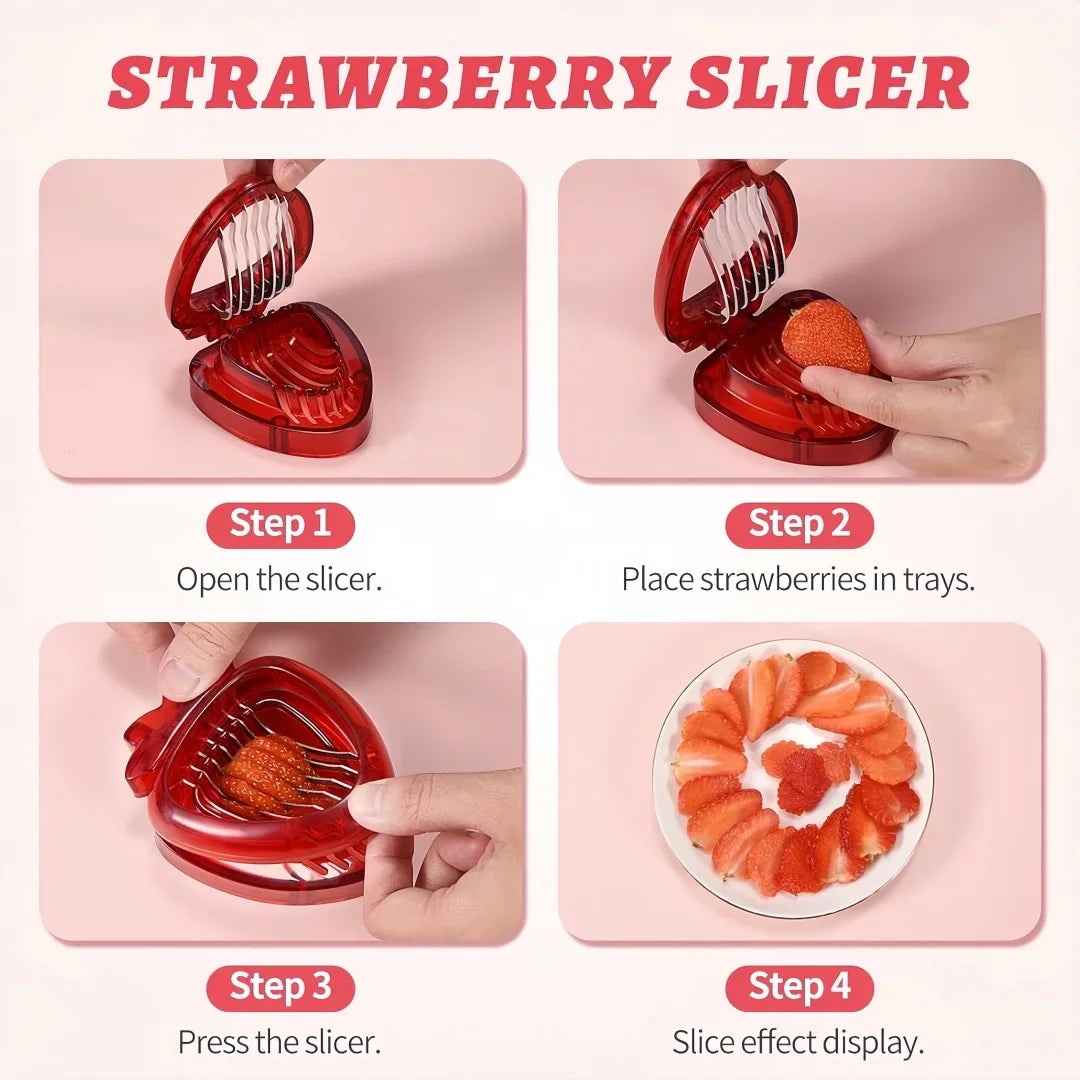Strawberry Slicer Stainless Steel Sharp Blade Cutter Small