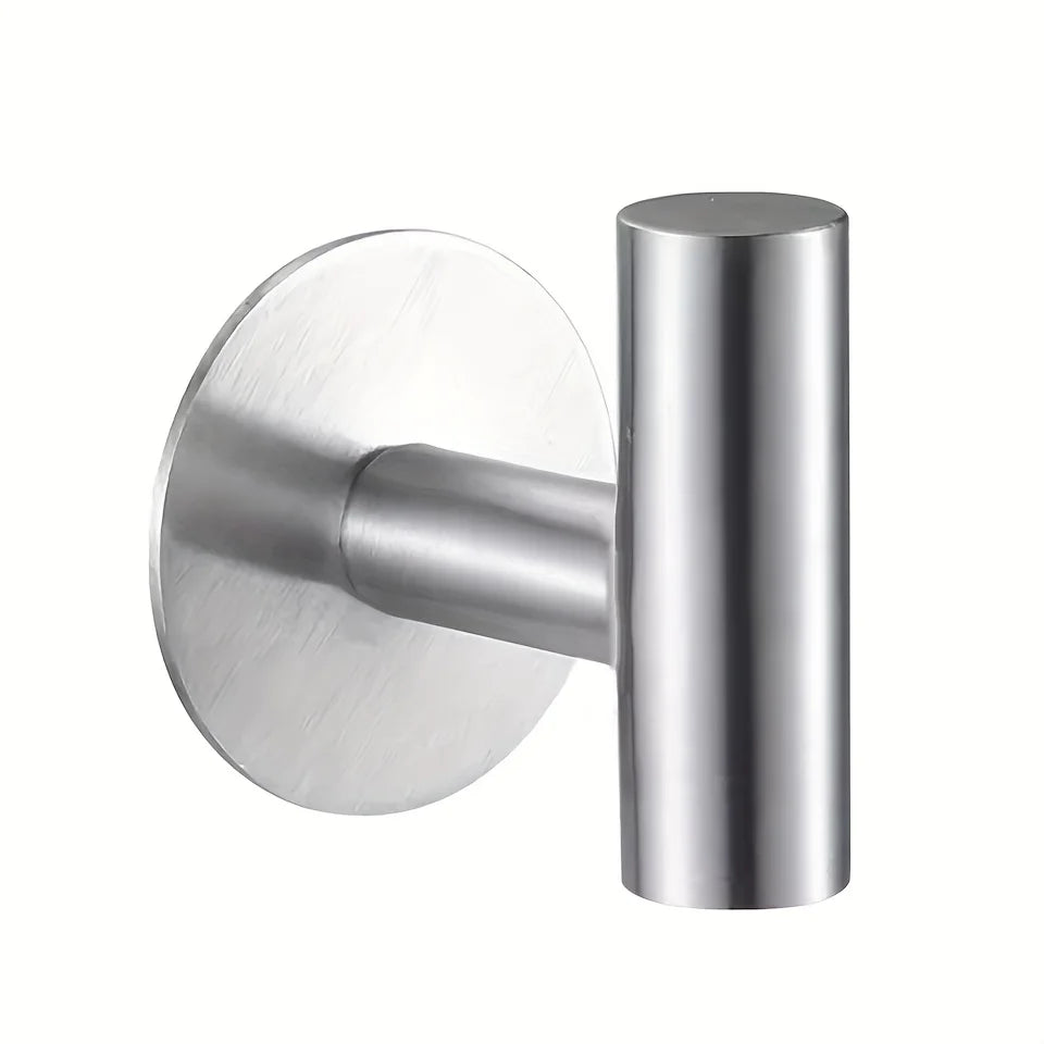1pc No Punching Self-Adhesive Hook Stainless Steel Bathroom