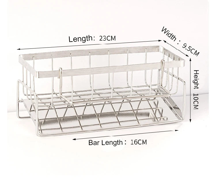 Sink Cleaning Storage Rack Stainless Steel Drain Rack