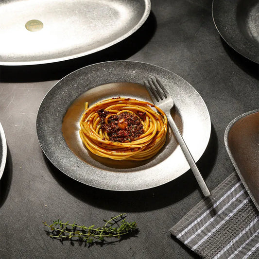 304 Stainless Steel Dining Plate Oval Bone Dish