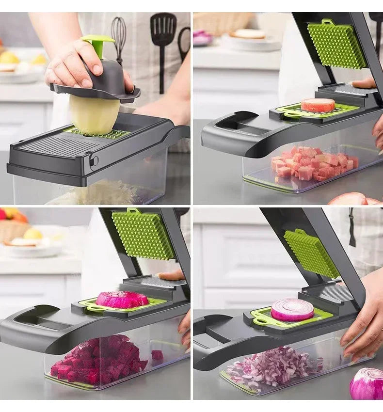 Vegetable Cutter 5-In-1 Food Chopper Tomato Carrot Cheese