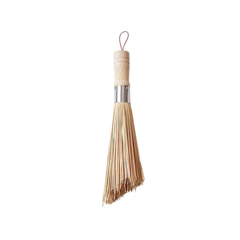 1pc Bamboo Dish Brush Oil-Resistant Stain-Removing Pot Scrubber