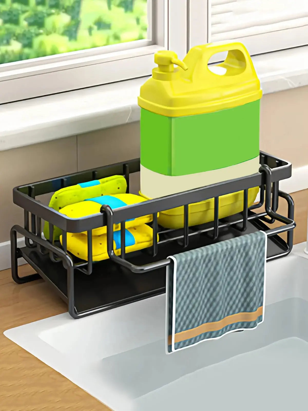 Sink Sponge Holder Stainless Steel Sponge Storage Self