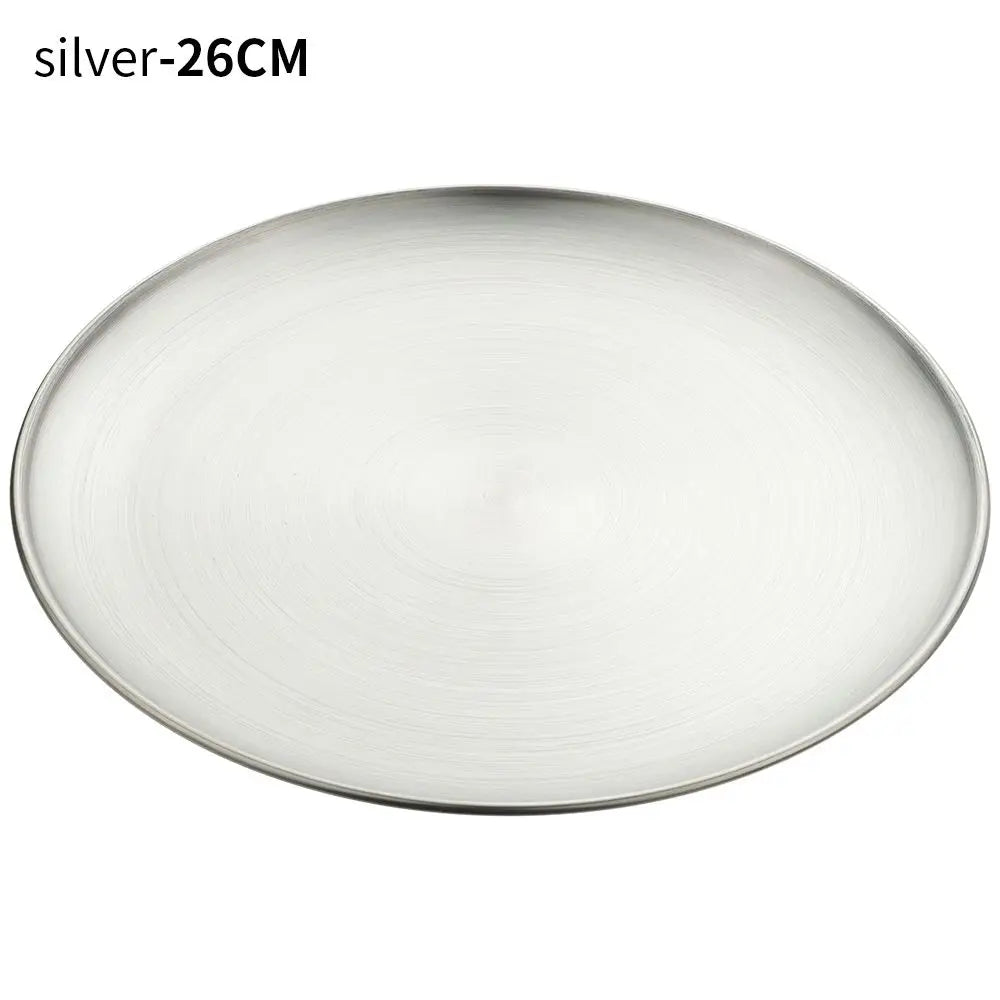 Stainless Steel Metal Dining Disc Round Bone Spitting