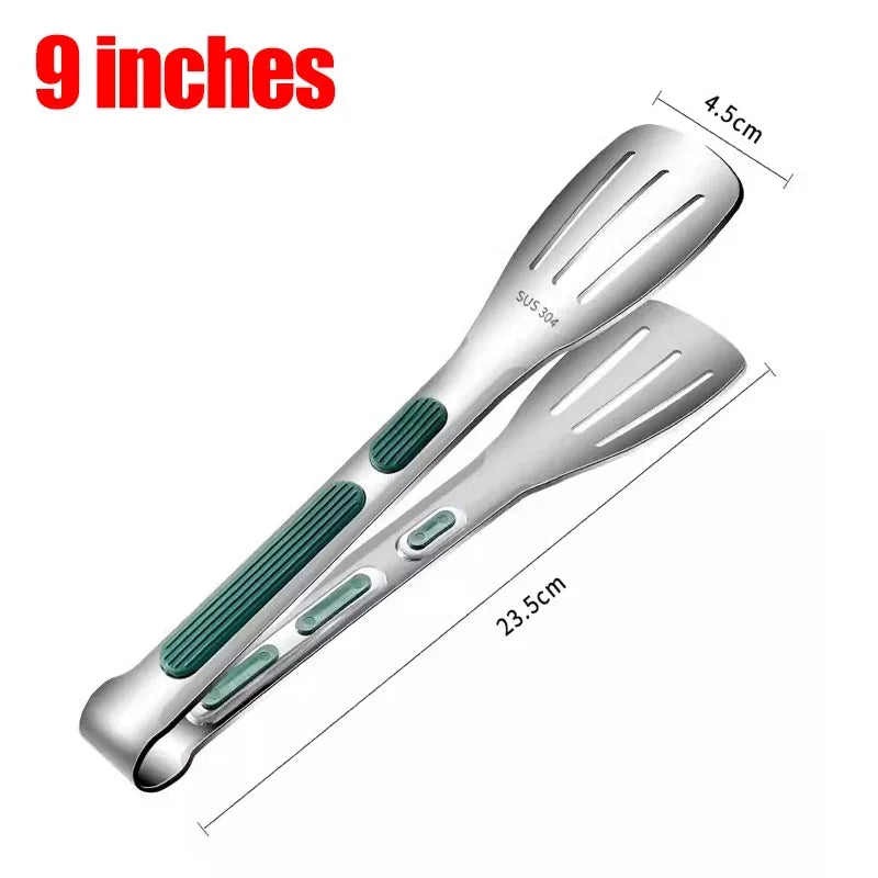 Stainless Steel Food Tongs Bbq Meat Salad Bread
