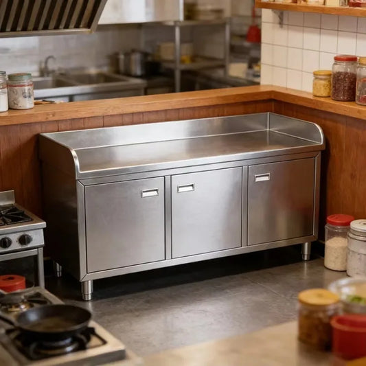 Custom Stainless Steel Prep Table Heavy Duty Work