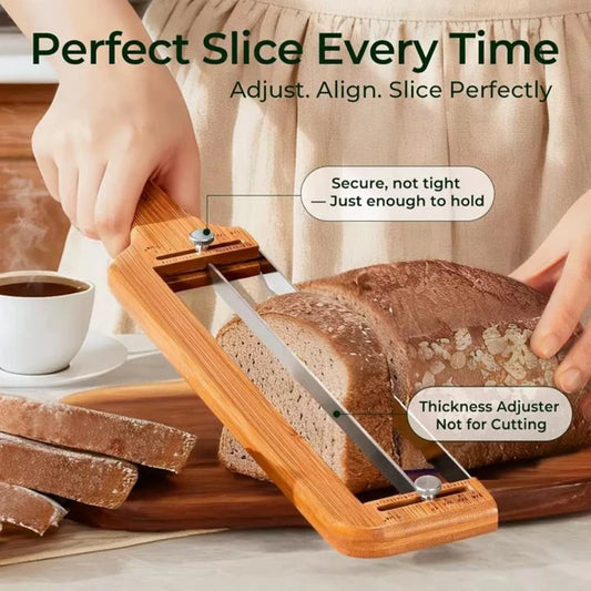 Sourdough Bread Slicer Bow Saw Cutter Double-Sided Adjustable