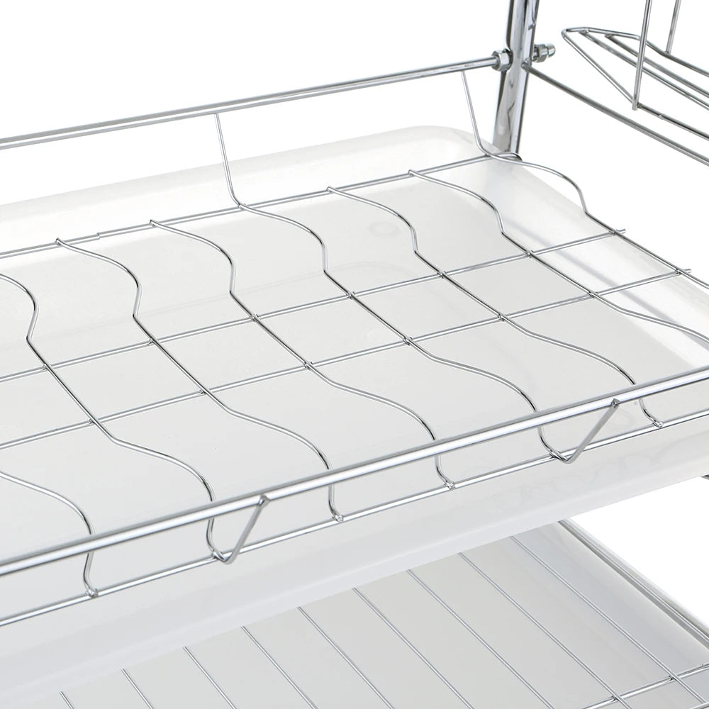 3-Tier Dish Rack Multi-Functional Supplies Storage Rack Large