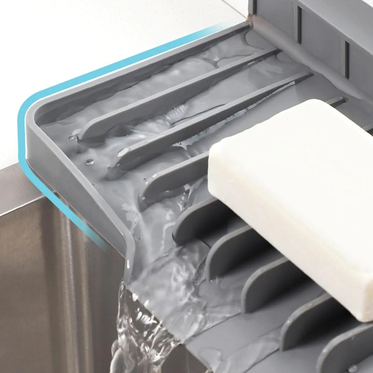 Silicone Faucet Water Drying Mat Sink Bathroom Counter