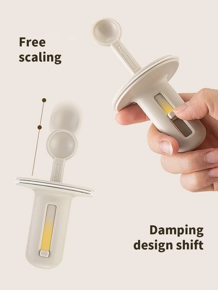 Glass Seasoning Bottle Telescopic Spoon Leak Proof Salt