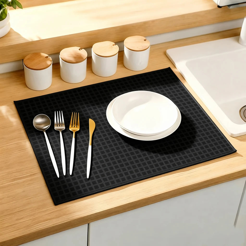 Pack Dish Drying Mat 38 50cm Ultra Absorbent
