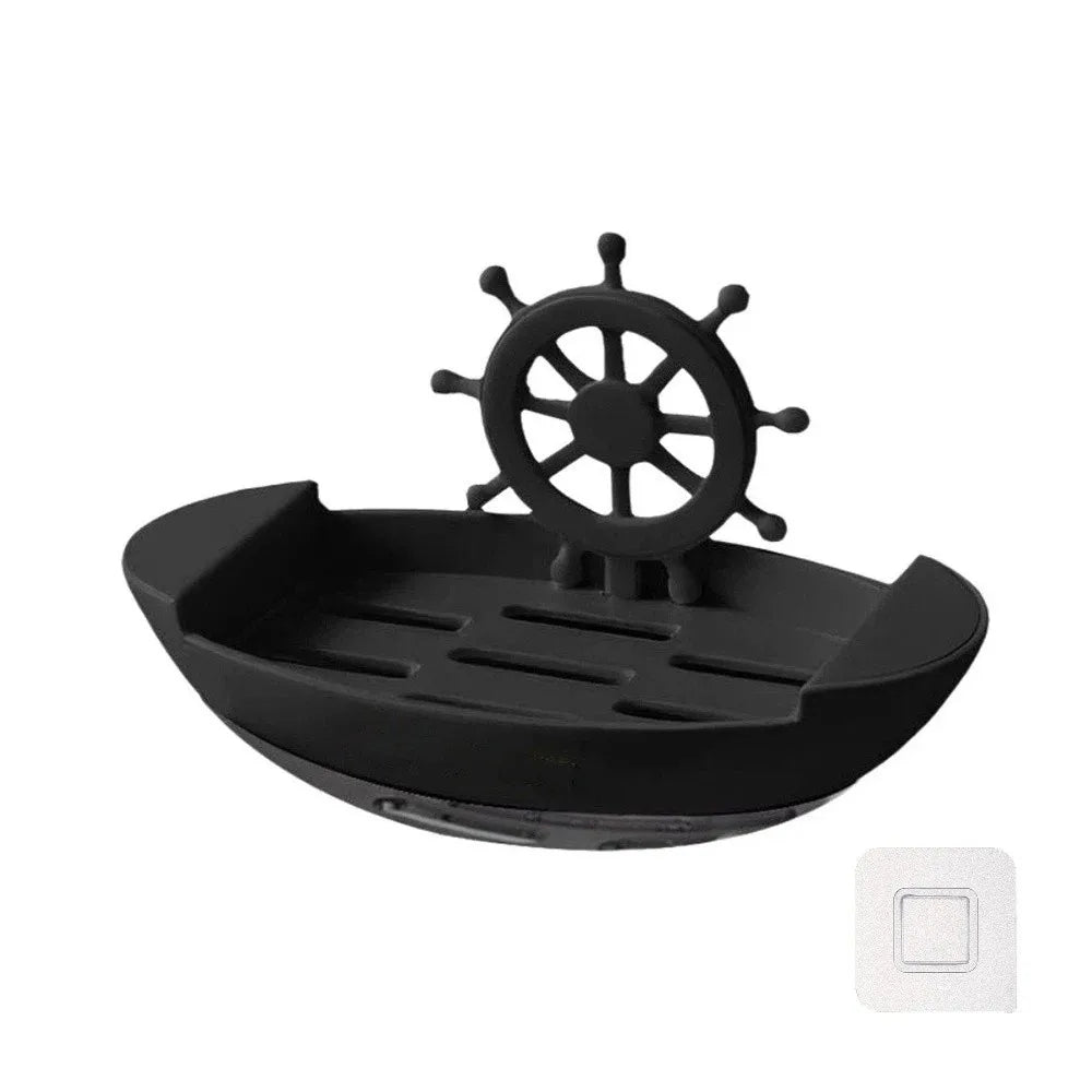 Decor Drainage Boat-Shaped Soap Dish Innovative Soap Holder