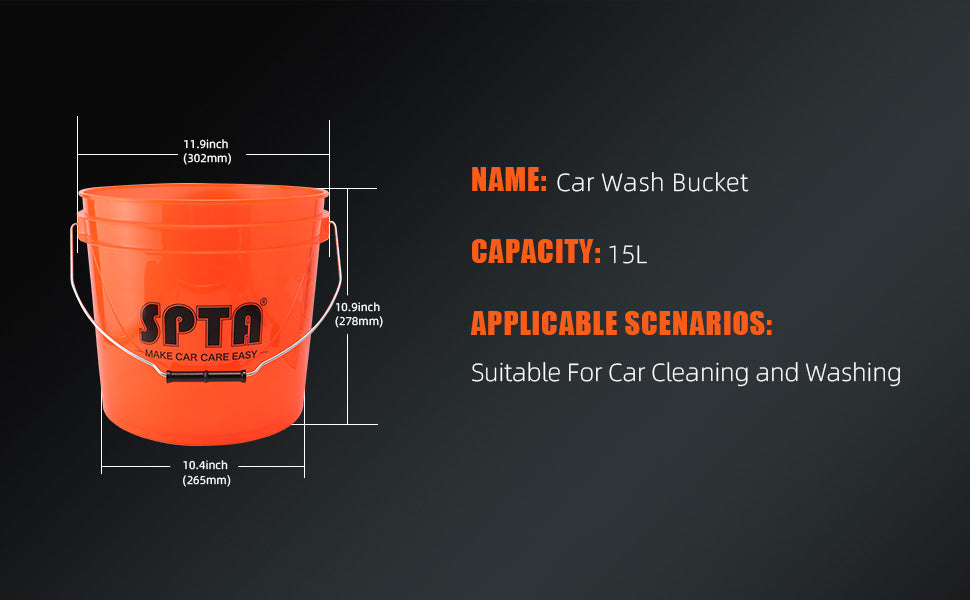 Spta 31pcs Car Wash 15l Bucket Car Wash